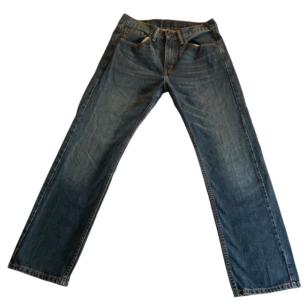 Levi's 505 Regular Fit Jeans‎ Mens 31x30 Blue Medium Wash Straight Leg Denim